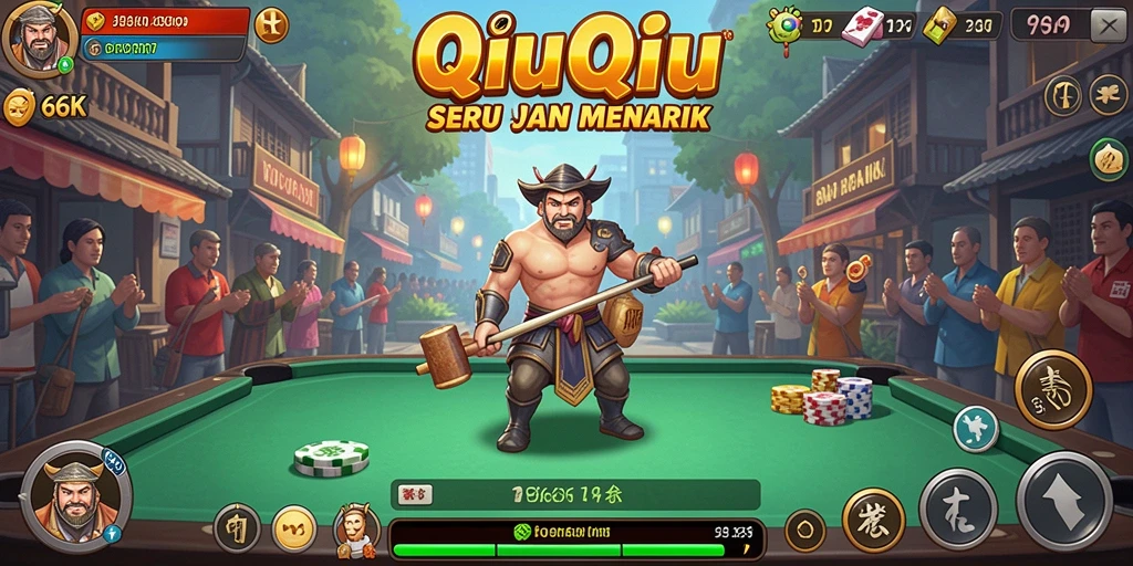 Tampilan menarik dari gameplay QiuQiu 66K.