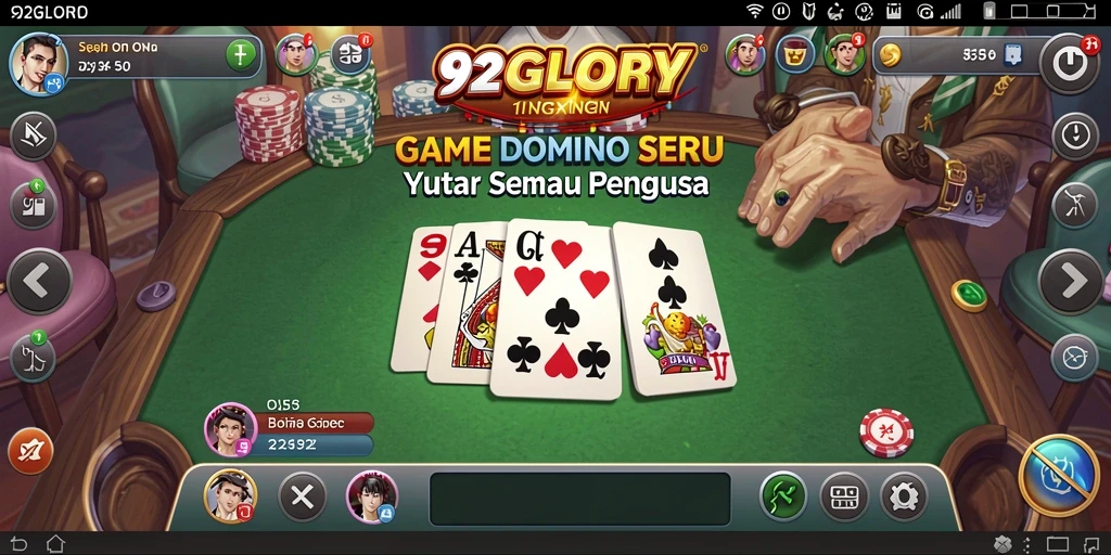 Gameplay 92GLORY yang menantang dan seru untuk pemain Domino.