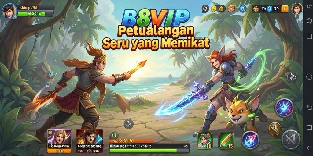 Tangkapan layar B8VIP menampilkan aksi seru dalam petualangan yang mendebarkan.