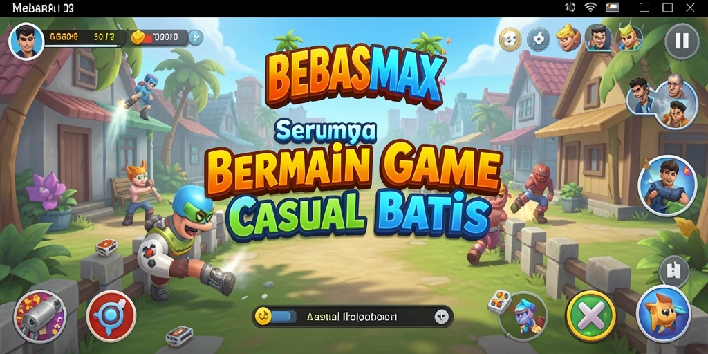 Tampilan seru dari gameplay BEBASMAX yang adiktif.