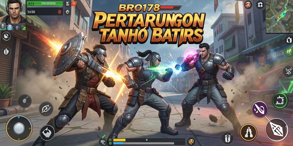 Tampilan gameplay mendebarkan dari BRO178 dalam pertarungan adu strategi.