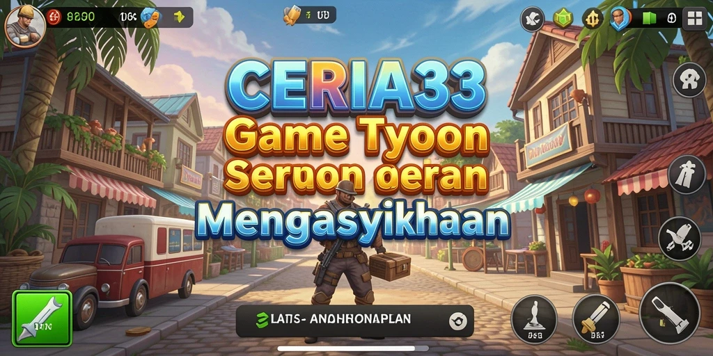Gameplay CERIA33 yang seru dan mengasyikkan dengan elemen manajemen bisnis.