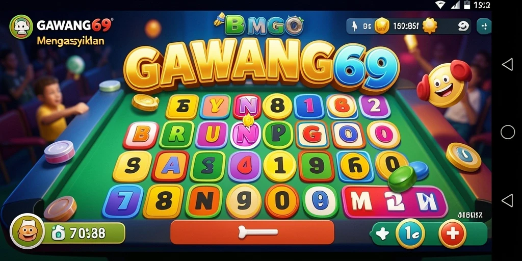 Screenshot GAWANG69 menampilkan gameplay Bingo yang mengasyikkan.