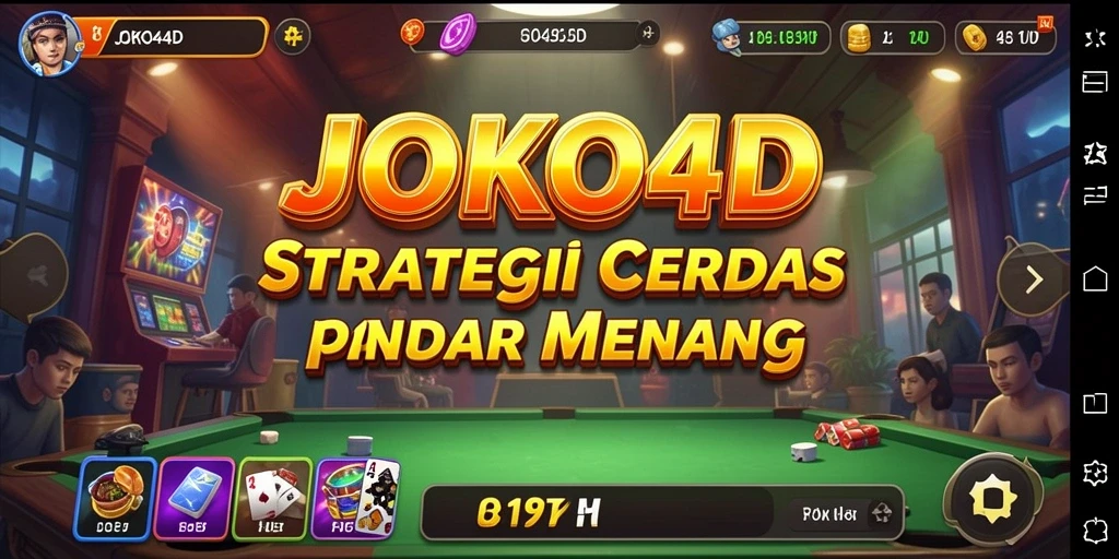 Tangkapan layar menunjukkan strategi menarik dalam gameplay JOKO4D.