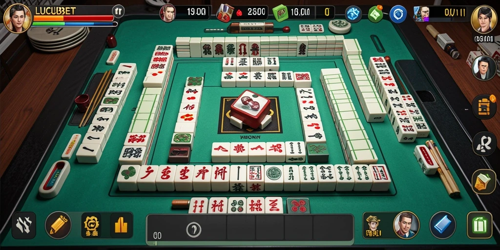 Screenshot LUCUBET yang menunjukkan gameplay Mahjong yang menarik.