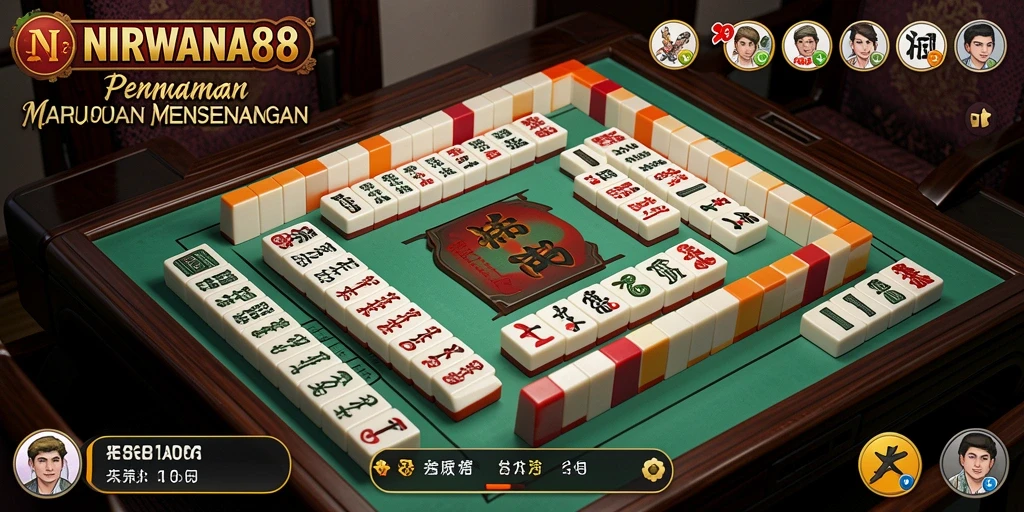 Screenshot gameplay NIRWANA88 yang menampilkan suasana permainan Mahjong.