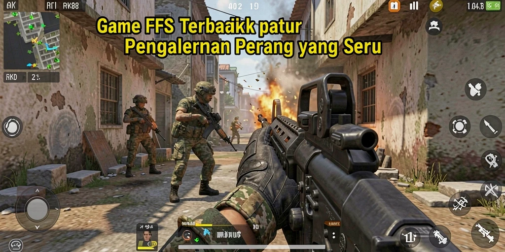 Screenshot RK88 menampilkan aksi tembak-menembak yang mendebarkan dan grafis memukau.