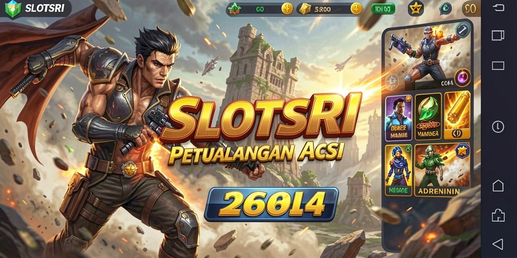 Tampilan gameplay menegangkan di SLOTSRI yang memicu adrenalin.