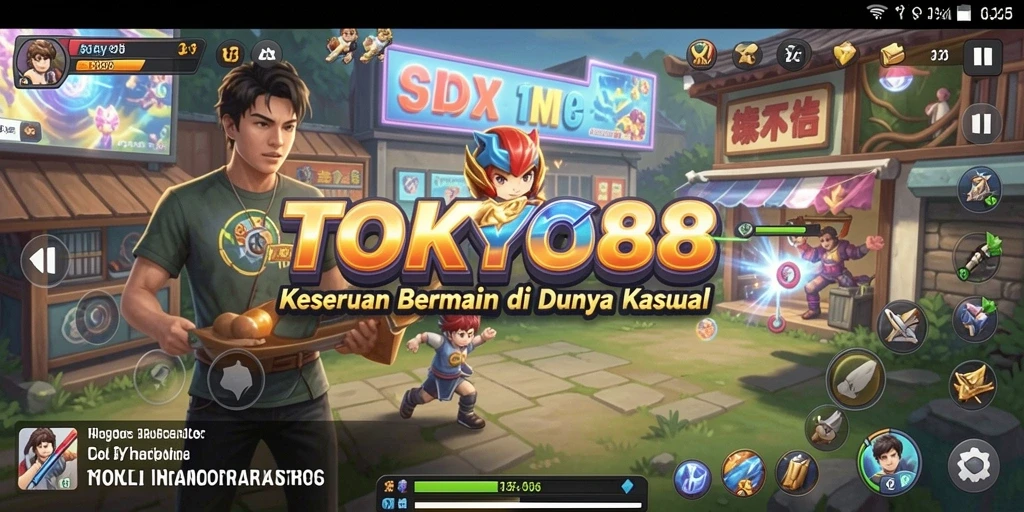 Screenshot TOKYO88 menampilkan gameplay yang ceria dan penuh keseruan.
