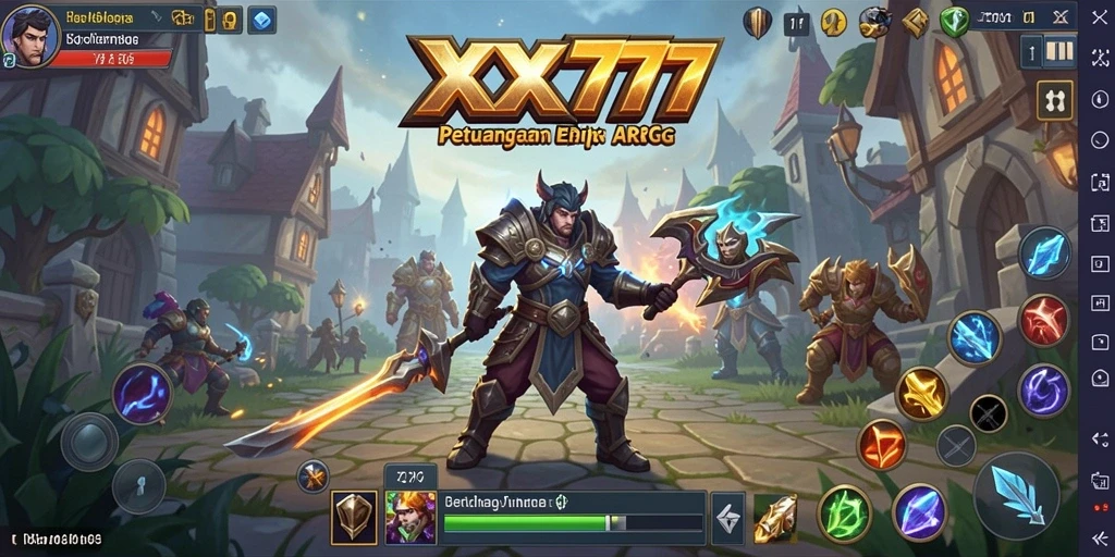 Tampilan gameplay menegangkan dan penuh aksi dalam XXX777.